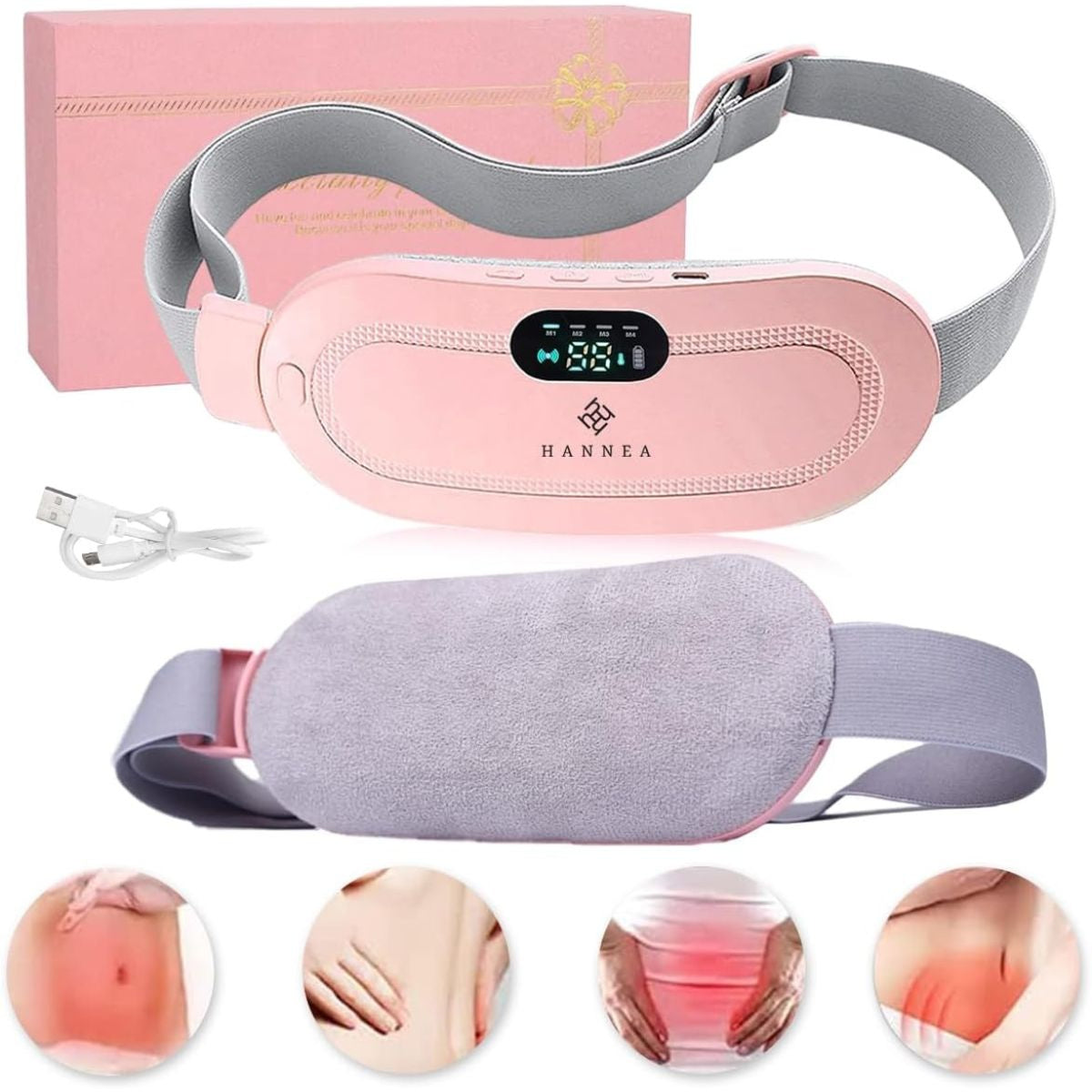 Portable Menstrual Heating Pad and Massager Belt