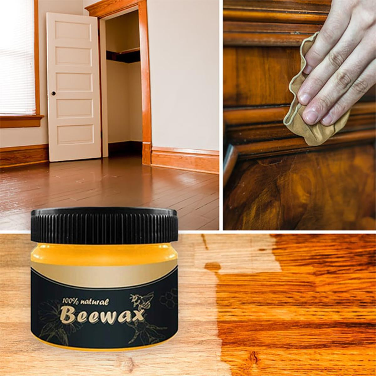 Beewax Furniture Polish with Long Lasting Cleaning and Shine Formula