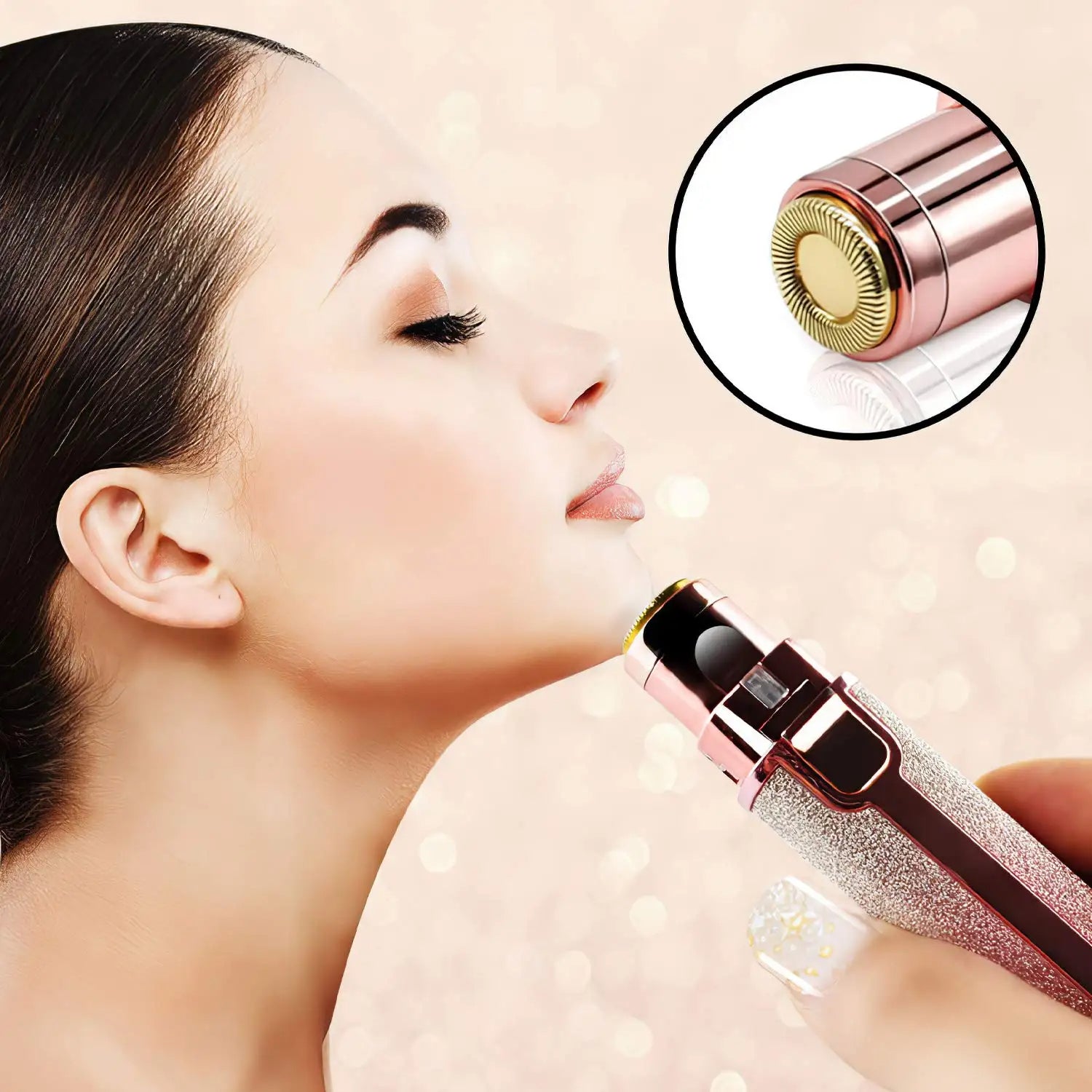 Premium Facial Hair Remover Machine Razor 2-in-1 Rechargeable Electric Shaver and Trimmer