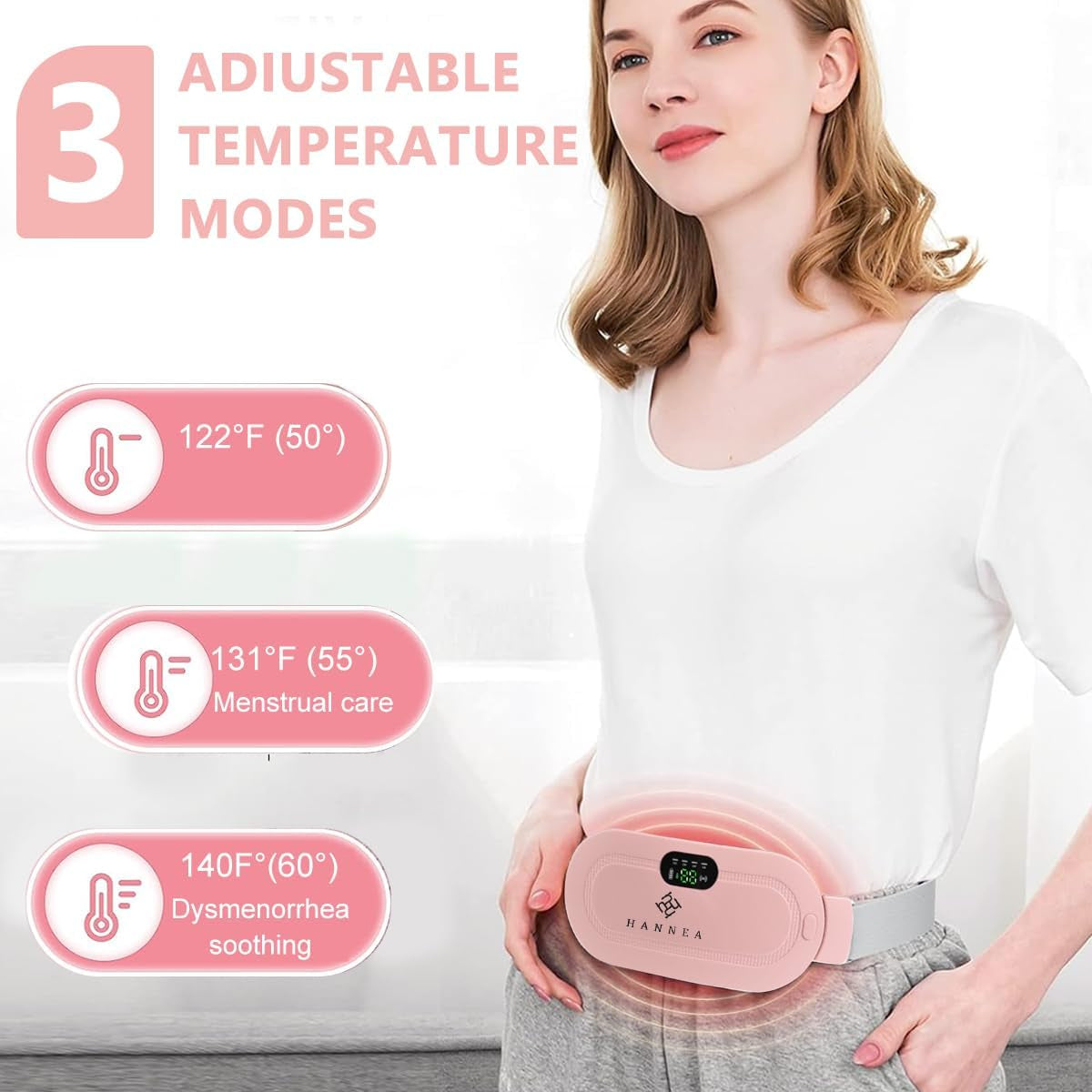 Portable Menstrual Heating Pad and Massager Belt