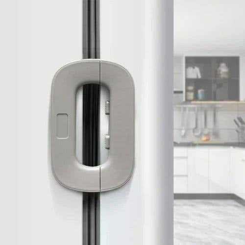 Self-Adhesive Fridge Lock | Refrigerator Freezer Door Lock | Child Safety Lock for Cabinets, Wardrobe & Cupboard | Baby Proof Multi-Usage Lock