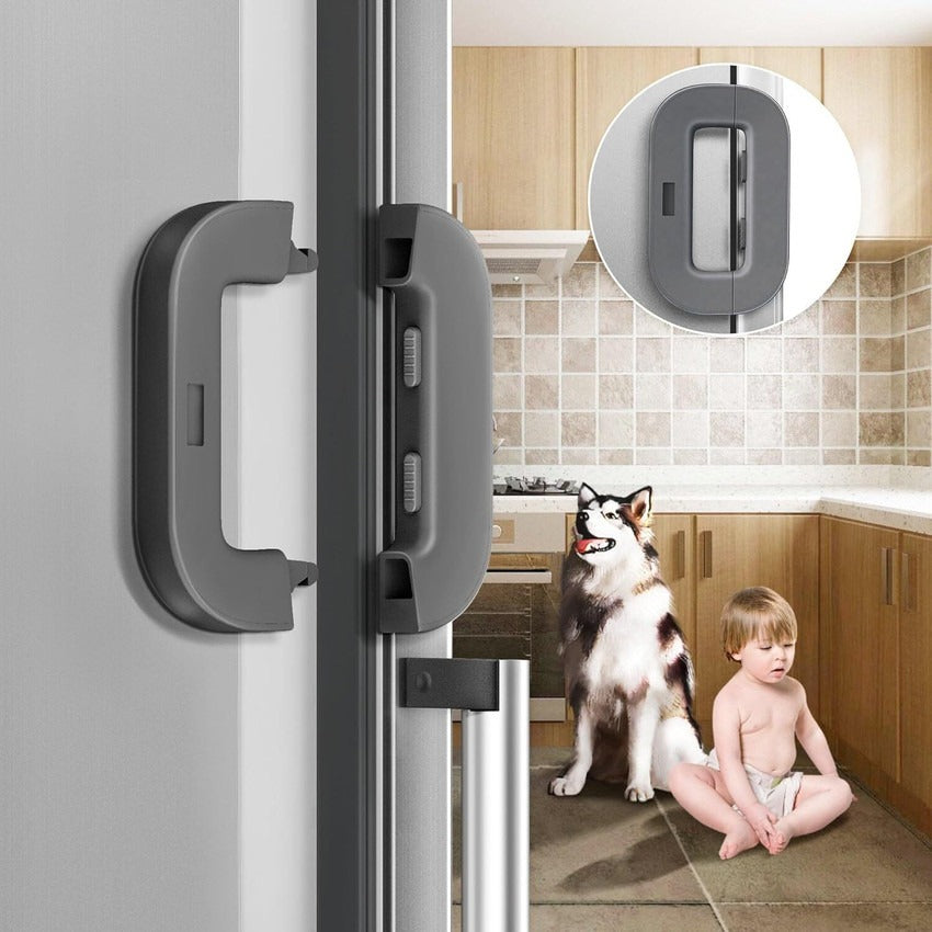 Self-Adhesive Fridge Lock | Refrigerator Freezer Door Lock | Child Safety Lock for Cabinets, Wardrobe & Cupboard | Baby Proof Multi-Usage Lock