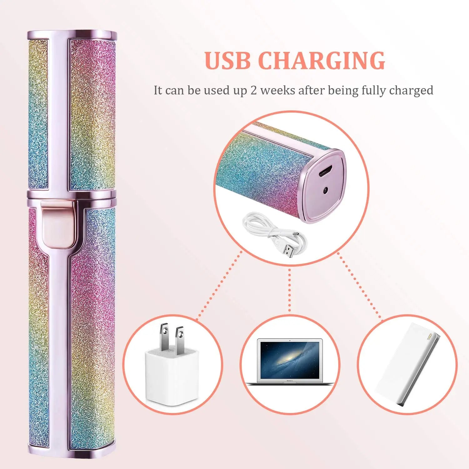 Premium Facial Hair Remover Machine Razor 2-in-1 Rechargeable Electric Shaver and Trimmer