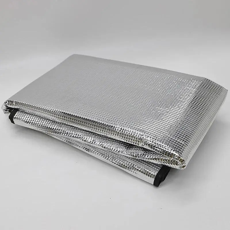 PACK OF 2 Heat & Waterproof AC Cover for Outdoor Unit | 1 Ton & 1.5 Ton AC Dust Protection Cover | Aluminum Foil Heat Insulation AC Cover | Rain Sun UV Protector for Split AC