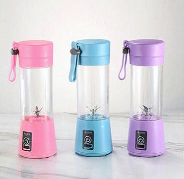 USB Rechargeable Portable Juicer Blender – 6 Blades | Electric Fruit Mixer & Smoothie Maker Bottle for Travel, Gym & Office Use | Mini Juicer Cup for Shakes, Juices, Baby Food – Multicolor
