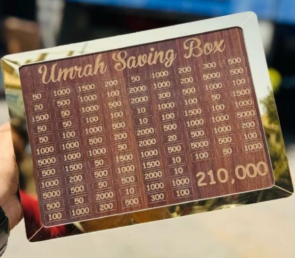 Umrah Saving Box - Save 210,000 Smartly for Your Umrah Journey