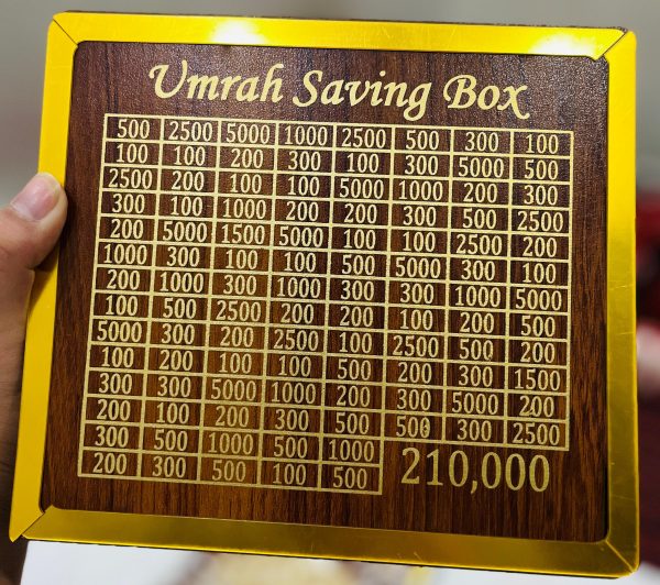 Umrah Saving Box - Save 210,000 Smartly for Your Umrah Journey